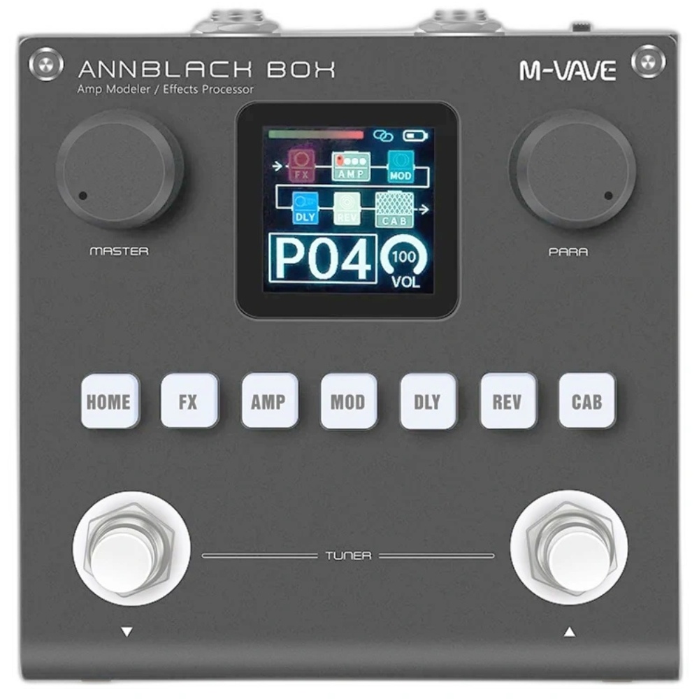 M-Vave Blackbox Siyah Kompakt Gitar Stompbox Prosesör